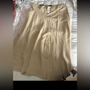 Banana Republic Cream A-Line Skirt